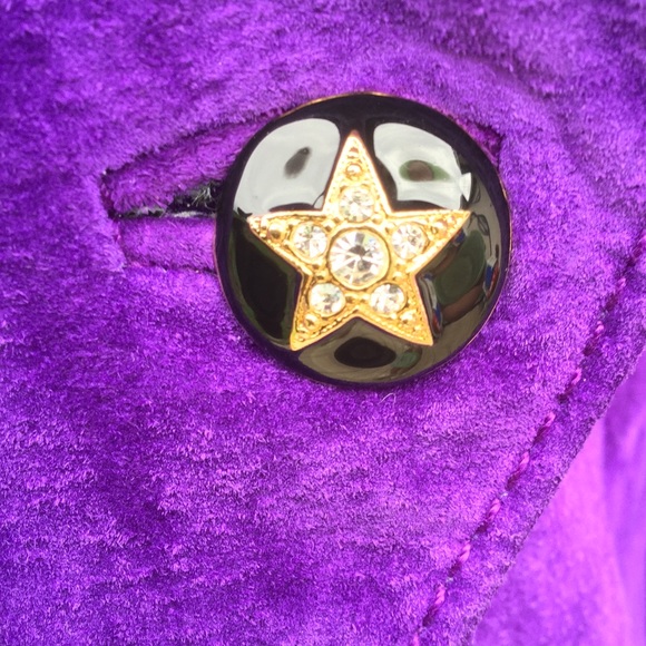AMAZING Vintage Dino’z Purple Suede Jacket - Picture 4 of 6